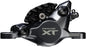 Shimano Deore XT BR-M8200 XC Disc Brake Caliper - Front Rear Post Mount 2-Piston Includes J04C-MF Finned Metal Pads BLK