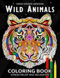 Wild Animals Coloring Book: (Animal Coloring Pages Relaxing Design for Adults) - Paperback