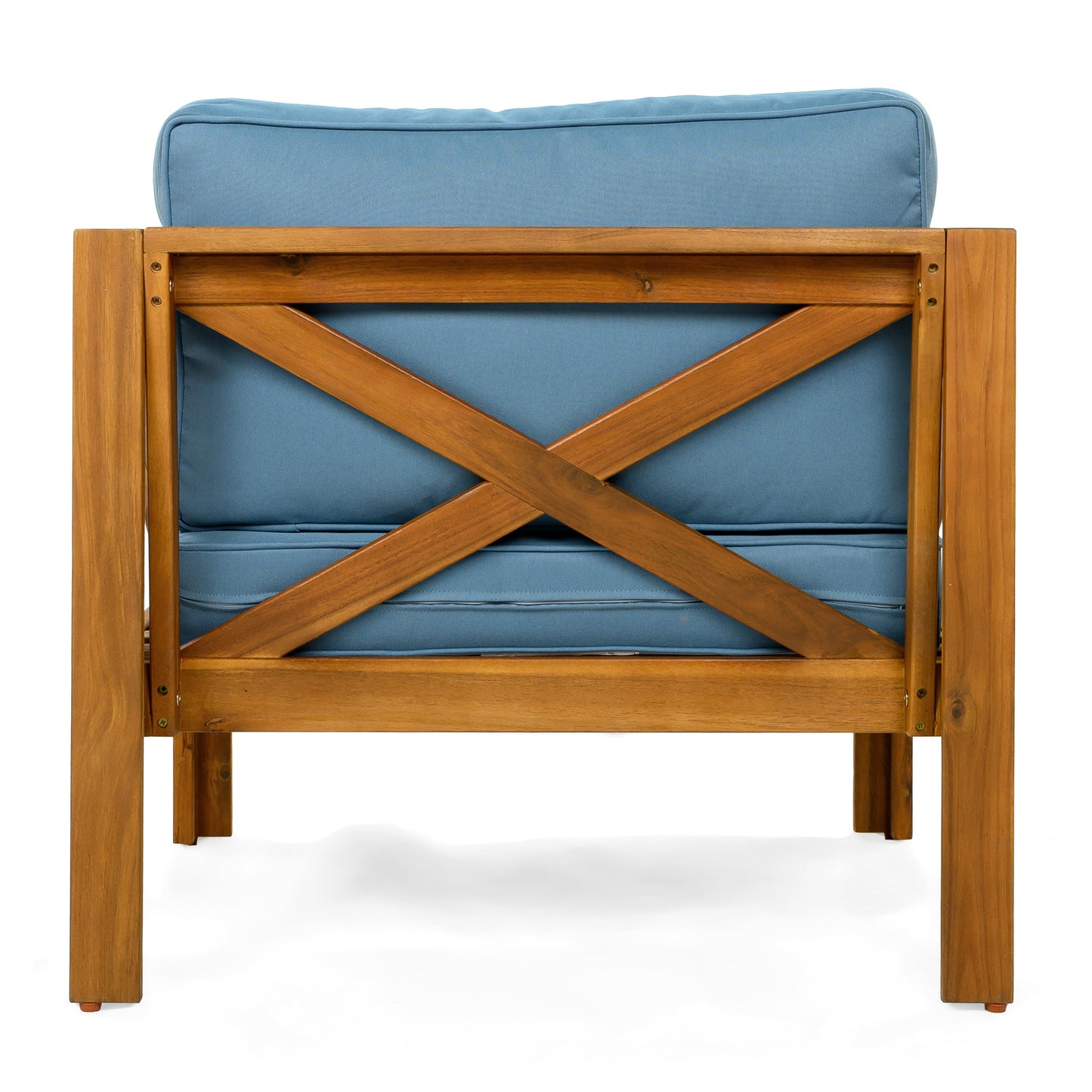 Outdoor Conversation Set Acacia Wood 3 Piece Club Chairs