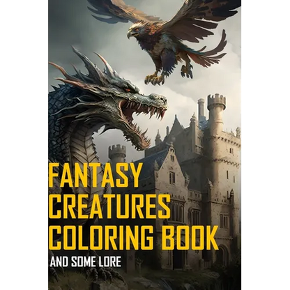Fantasy Creatures The coloring book - Paperback
