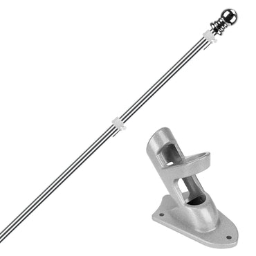 6Ft Stainless Steel Wall Mounted Flag Pole