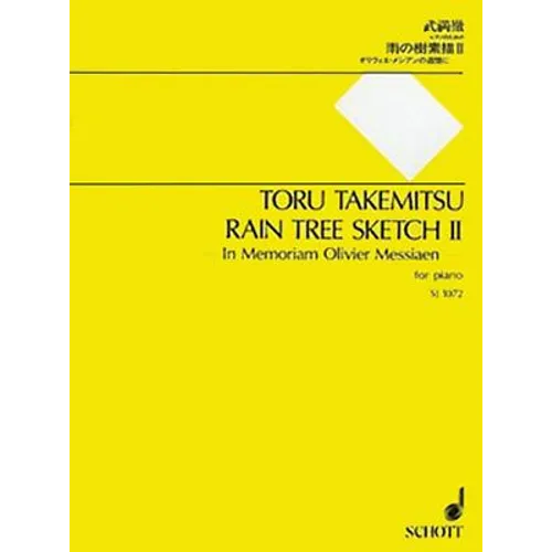 Rain Tree Sketch II: In Memoriam Olivier Messiaen - For Piano - Paperback