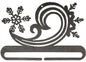 6in Snowy Swirl Split Bottom Charcoal