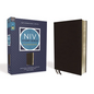 NIV Study Bible, Fully Revised Edition, Bonded Leather, Black, Red Letter, Comfort Print - Bonded Leather