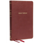 KJV, Thinline Bible, Standard Print, Imitation Leather, Burgundy, Red Letter Edition - Imitation Leather