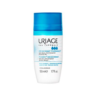 Uriage Power Deodorant Roll-On - Long-Lasting, Non-Staining, Alcohol-Free Antiperspirant Deodorant for Sensitive Skin