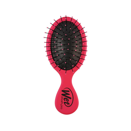 Wet Brush Mini Detangler Pink Hair Brush for Gentle Detangling - Portable Wet Hair Brush for Travel
