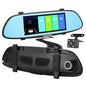7'' HD 1080P Car DVR Dual Lens Camera Vehicle Rearview Mirror Dash Cam Recorder