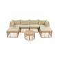 Alora 7-Piece Outdoor All-Weather Rattan Patio Sofa Set With Cushions (SAK47230)