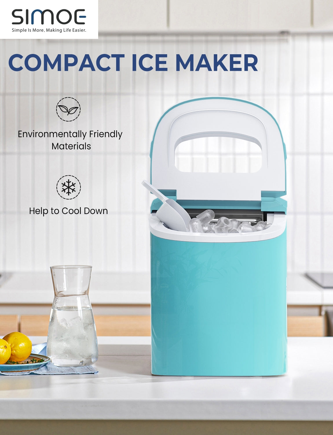 Mini Portable Compact Electric Ice Maker Machine