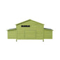 70-Inch Wooden Chicken Coop With Nesting Box, Perch, And Run Doors (SAK74619)
