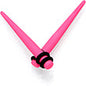 Pink Matte Acrylic Straight Taper Set 2G to 00G
