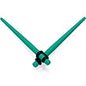 Green Matte Acrylic Straight Taper Set 2G to 00G
