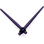 Dark Purple Matte Acrylic Straight Taper Set 12G to 00G