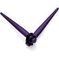 Dark Purple Matte Acrylic Straight Taper Set 12G to 00G
