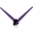 Dark Purple Matte Acrylic Straight Taper Set 12G to 00G