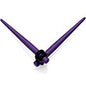 Dark Purple Matte Acrylic Straight Taper Set 12G to 00G