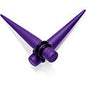 Light Purple Matte Acrylic Straight Taper Set 12G to 00G