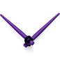 Light Purple Matte Acrylic Straight Taper Set 12G to 00G