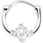 16G 3/8 Clear Gem Classic Cluster Septum Clicker