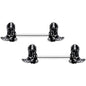 14G 9/16 Clear Gem Cowboy Boot Barbell Nipple Ring Set