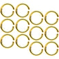 14G 5/16 Gold Tone Anodized Seamless Cartilage Ring Set of 12