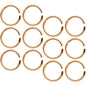 16G 5/16 Rose Gold Tone Seamless Cartilage Ring Set of 12