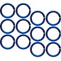 16G 5/16 Blue Anodized Seamless Cartilage Ring Set of 12