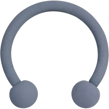 16G 3/8 Gracefully Grey Matte Horseshoe Circular Barbell