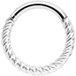 14G 3/8 Twisted Elegance Septum Clicker