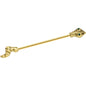 14G Green Gem Gold Tone Tribal Snake Industrial Barbell 38mm