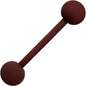 Beautiful Brown Matte Barbell Tongue Ring