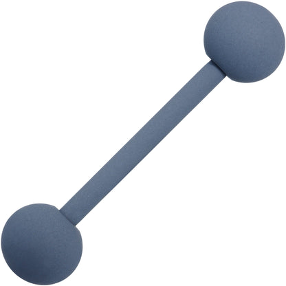 Gorgeous Grey Matte Barbell Tongue Ring 4mm Balls