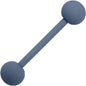 Gorgeous Grey Matte Barbell Tongue Ring 4mm Balls