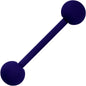 Nifty Navy Blue Matte Barbell Tongue Ring