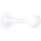 16G 5/16 White Acrylic Matte Labret Monroe Tragus