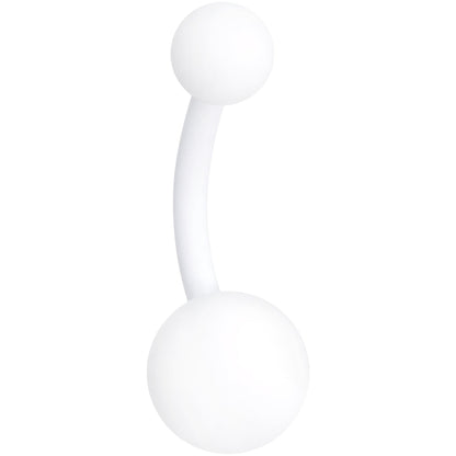 Wonderfully White Matte Belly Ring