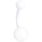 Wonderfully White Matte Belly Ring