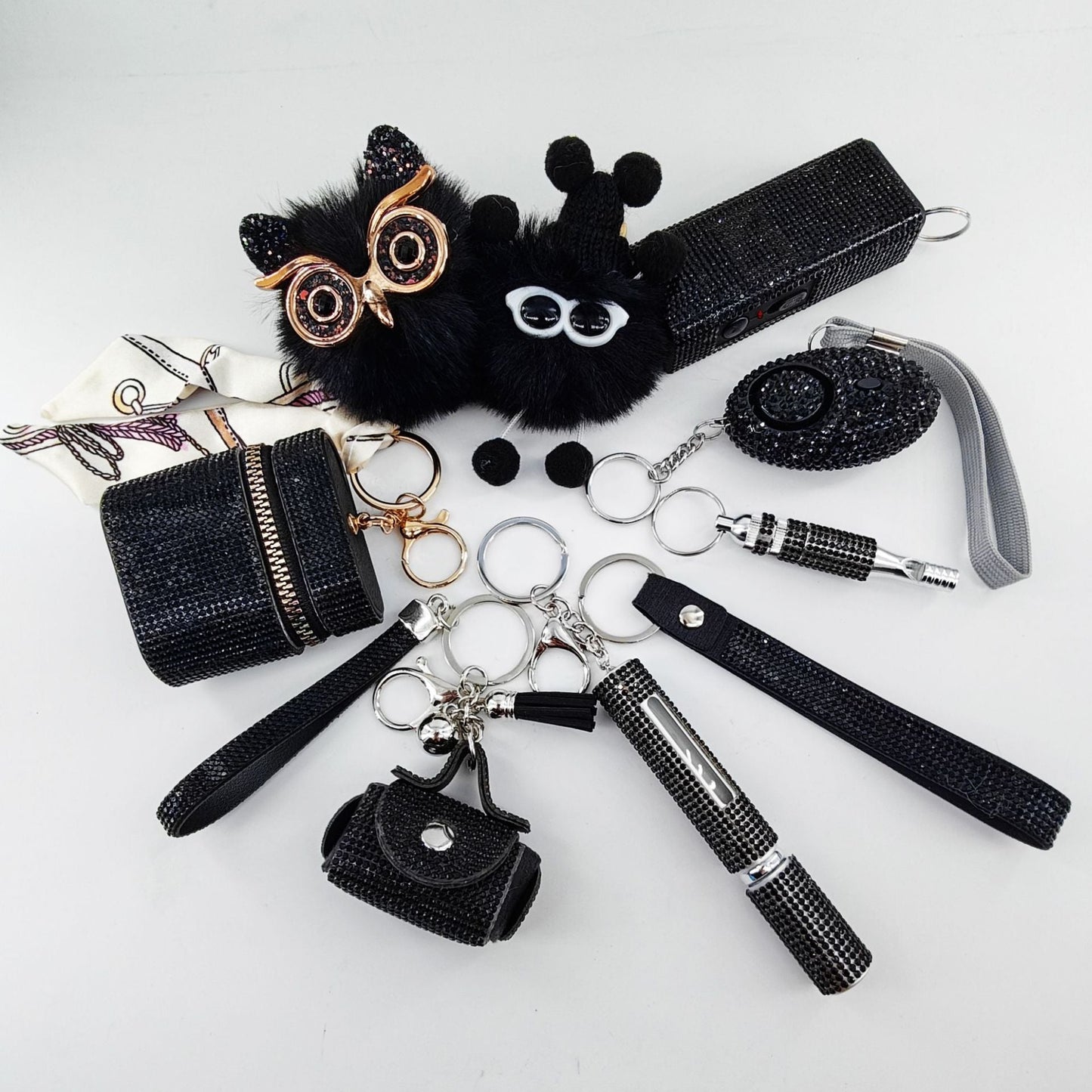 9-Piece Multi-Functional Keychain For Self-Defense