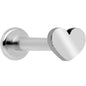 16G 5/16 Heart Grade 23 Titanium Internal Thread Labret Tragus