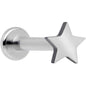 16G 5/16 Star Grade 23 Titanium Internal Thread Labret Tragus