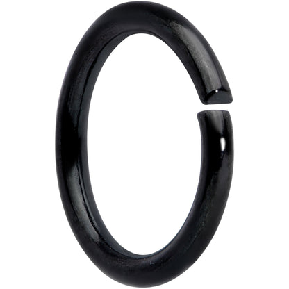 16G 5/16 Black Titanium Anodized Annealed Seamless Circular Ring