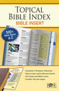 Topical Bible Index: Bible Insert - Paperback