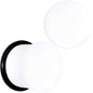 Wonderful White Matte Acrylic Single Flare Plug Set