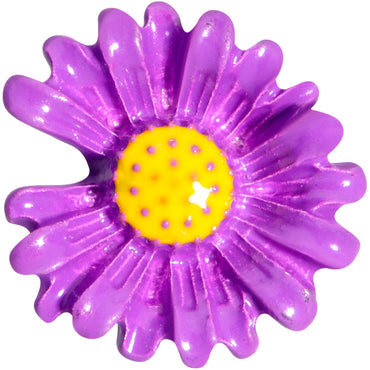 16G 1/4 Purple Daisy Flower Cartilage Tragus Earring