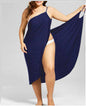 Plus size suspenders beach skirt
