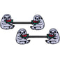 14G 9/16 Black Watermelon Sloth Barbell Nipple Ring Set