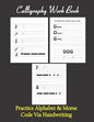 Calligraphy workbook, Practice Alphabet & Morse Code Via Handwriting: Calligraphy & Hand Lettering workbook for beginners, to Practice and learn alpha - Paperback