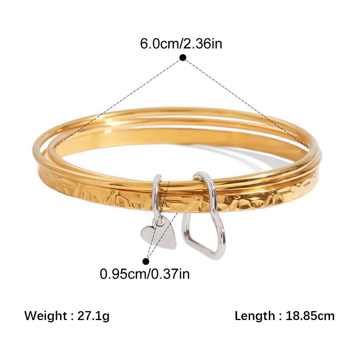 High-end Stainless Steel Zircon Bracelet That Wont Fade