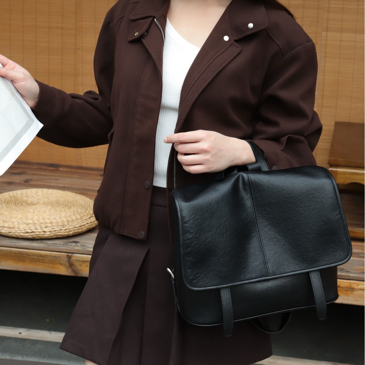 Cross-border Top-grain Vegetable-tanned Leather Backpack For Women, Large Capacity, Vintage Versatile Travel Bag, Genuine Leather Messenger Bag